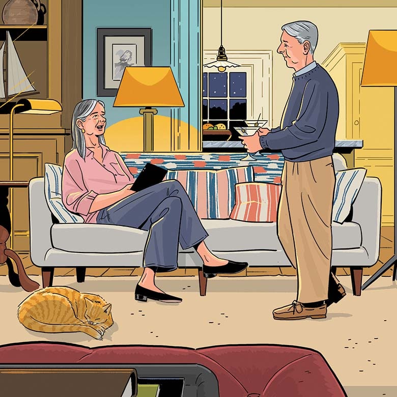 Wife: We've spent so much time worrying about estate taxes. Husband: Maybe it's time to think about what the money's actually for.