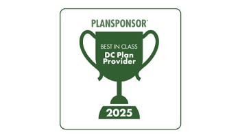 PLANSPONSOR Best in Class DC Plan Provider 2025